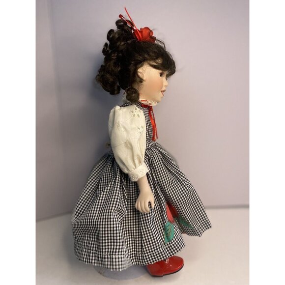 Paradise Galleries Annie Musical Porcelain Doll Collectible 14" by Cindy Shafer - Picture 7 of 16
